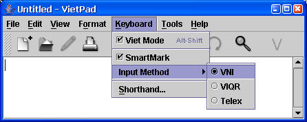 Select Input Method